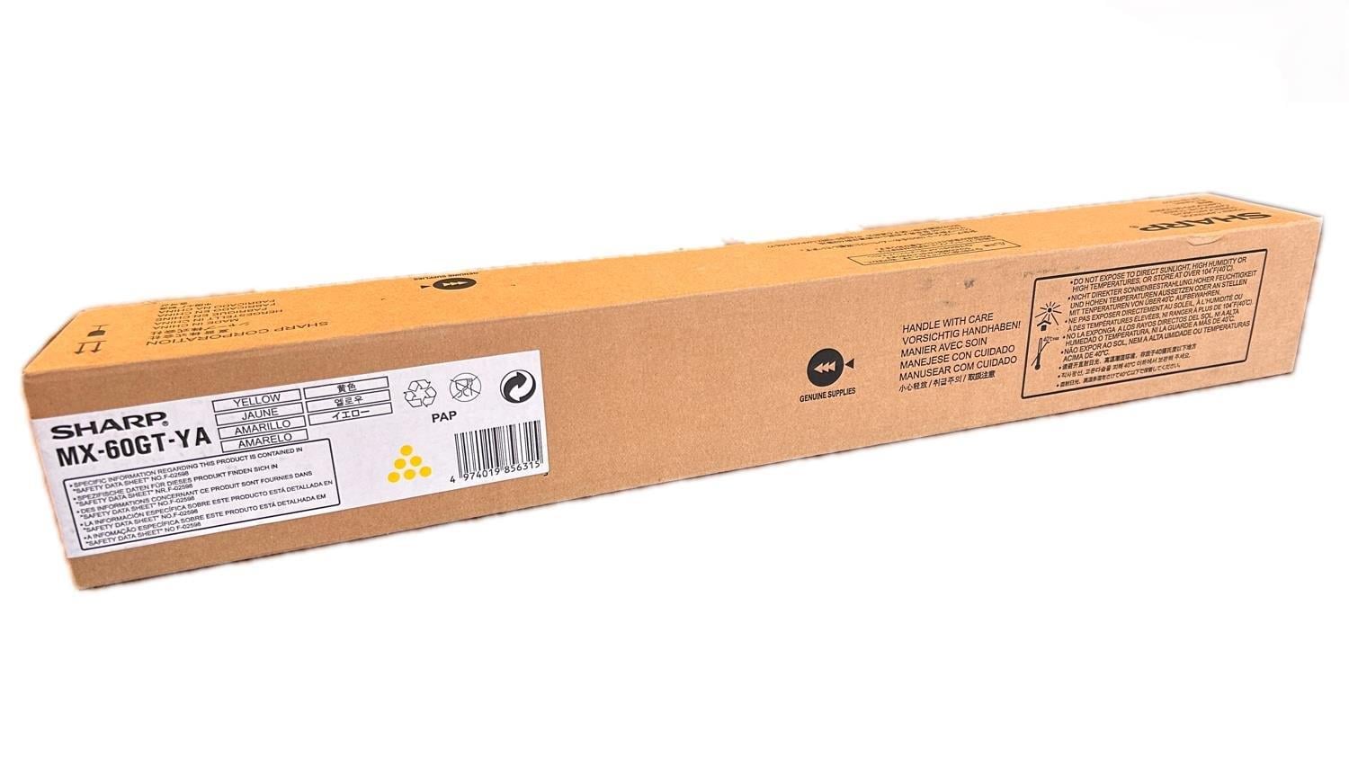 Sharp MX-60GT-YA Orijinal Sarı Toner MX-3050 3570 4070 5050 5070 MX-6000 Serisi