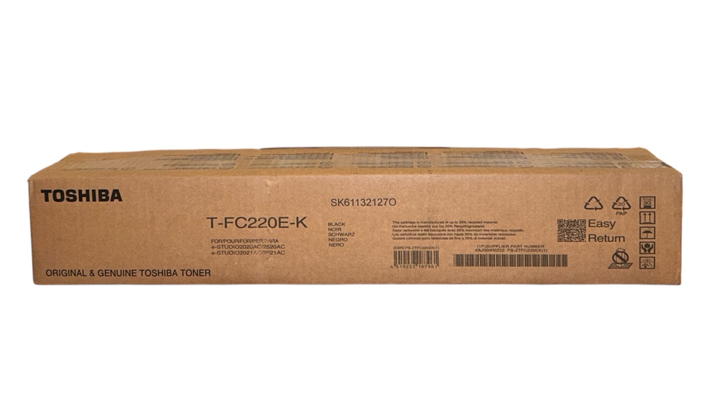 Toshiba T-FC220E-K Orijinal Siyah Toner e-STUDIO 2020AC 2520AC 6AJ00000232 39,8k