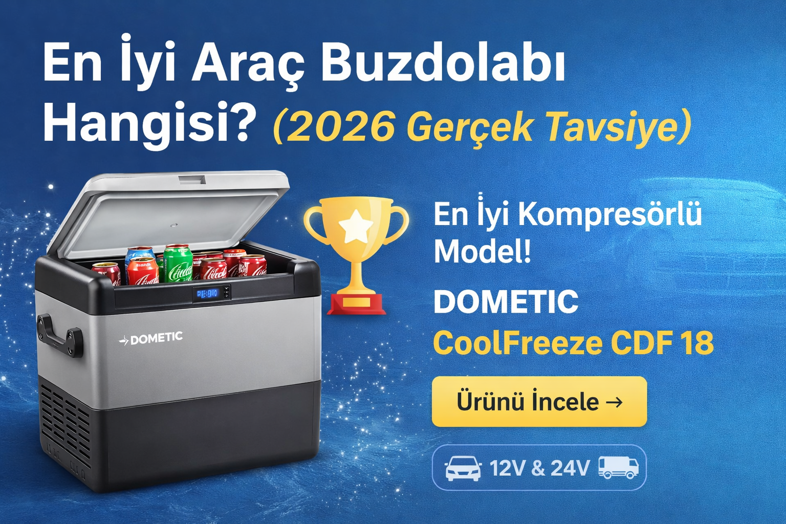 en iyi kompresörlü araç buzdolabı dometic cdf 18