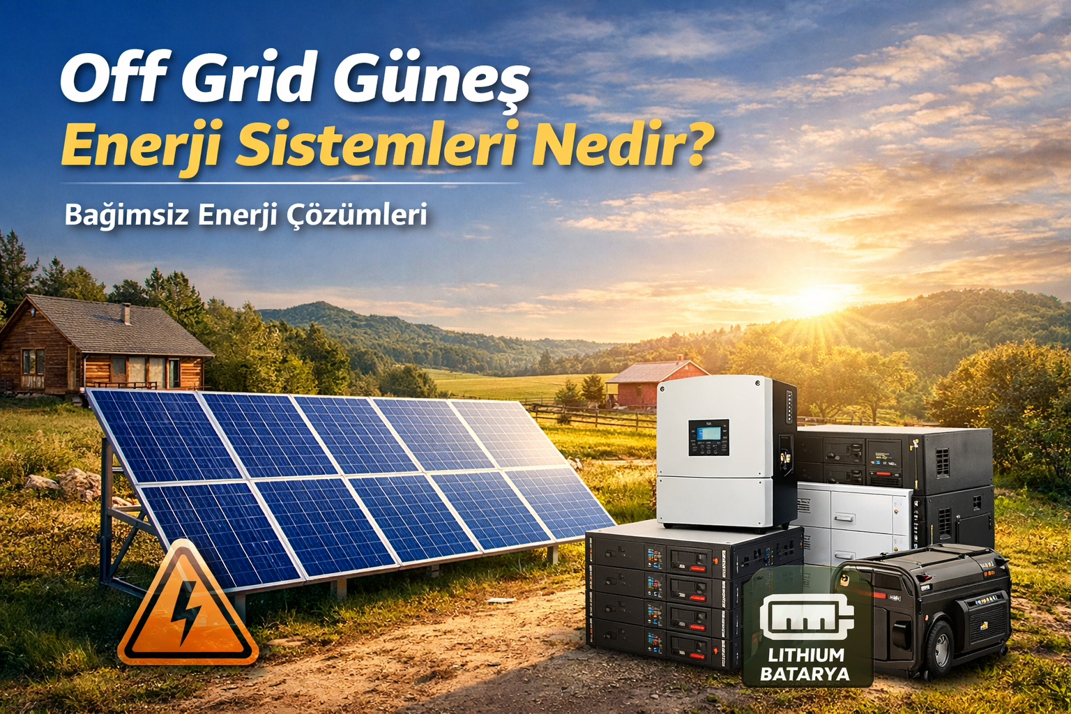 Off grid güneş enerji sistemi kurulumu ve panel yapısı