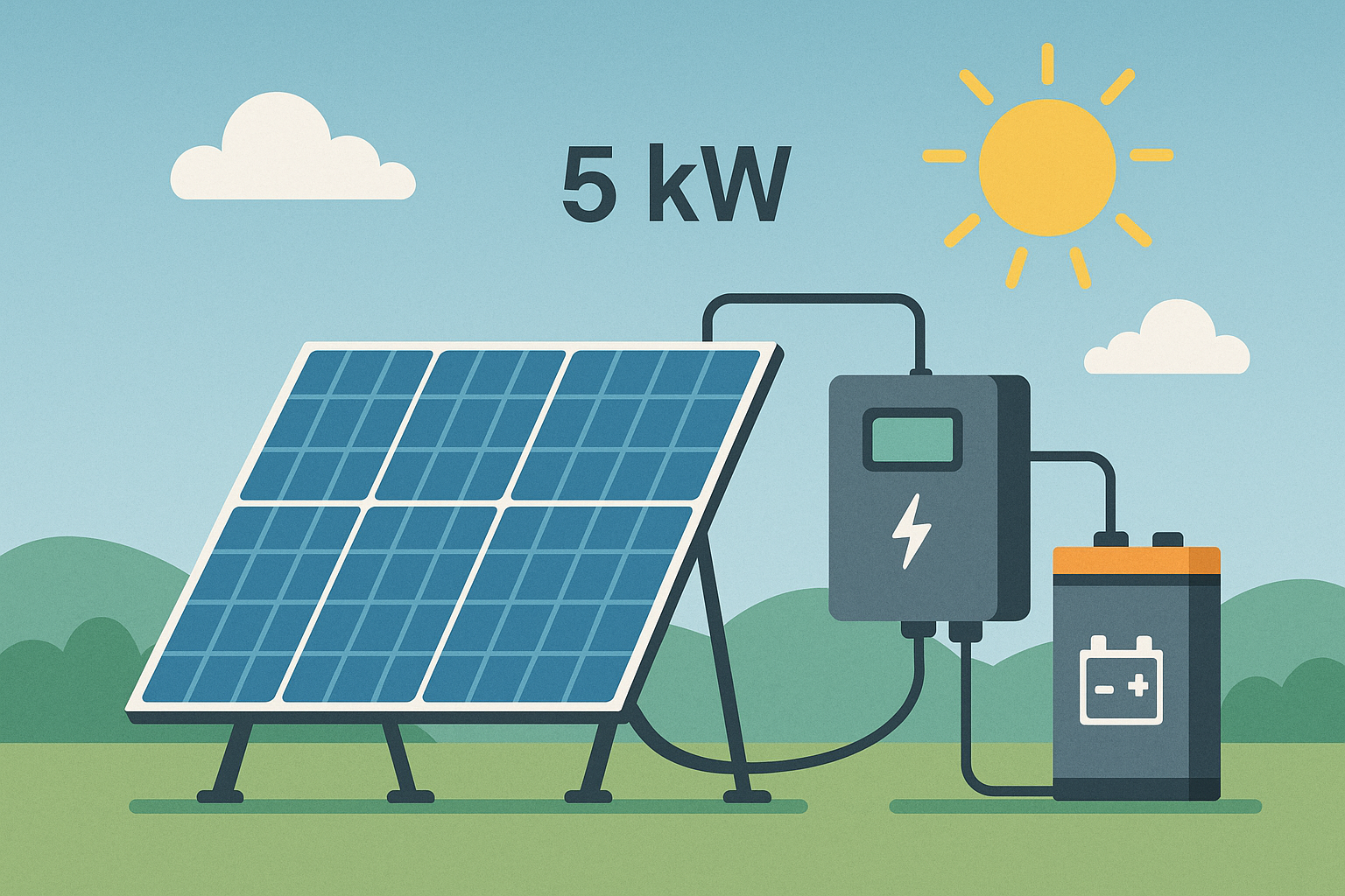 5 KW Güneş Enerji Sistemi