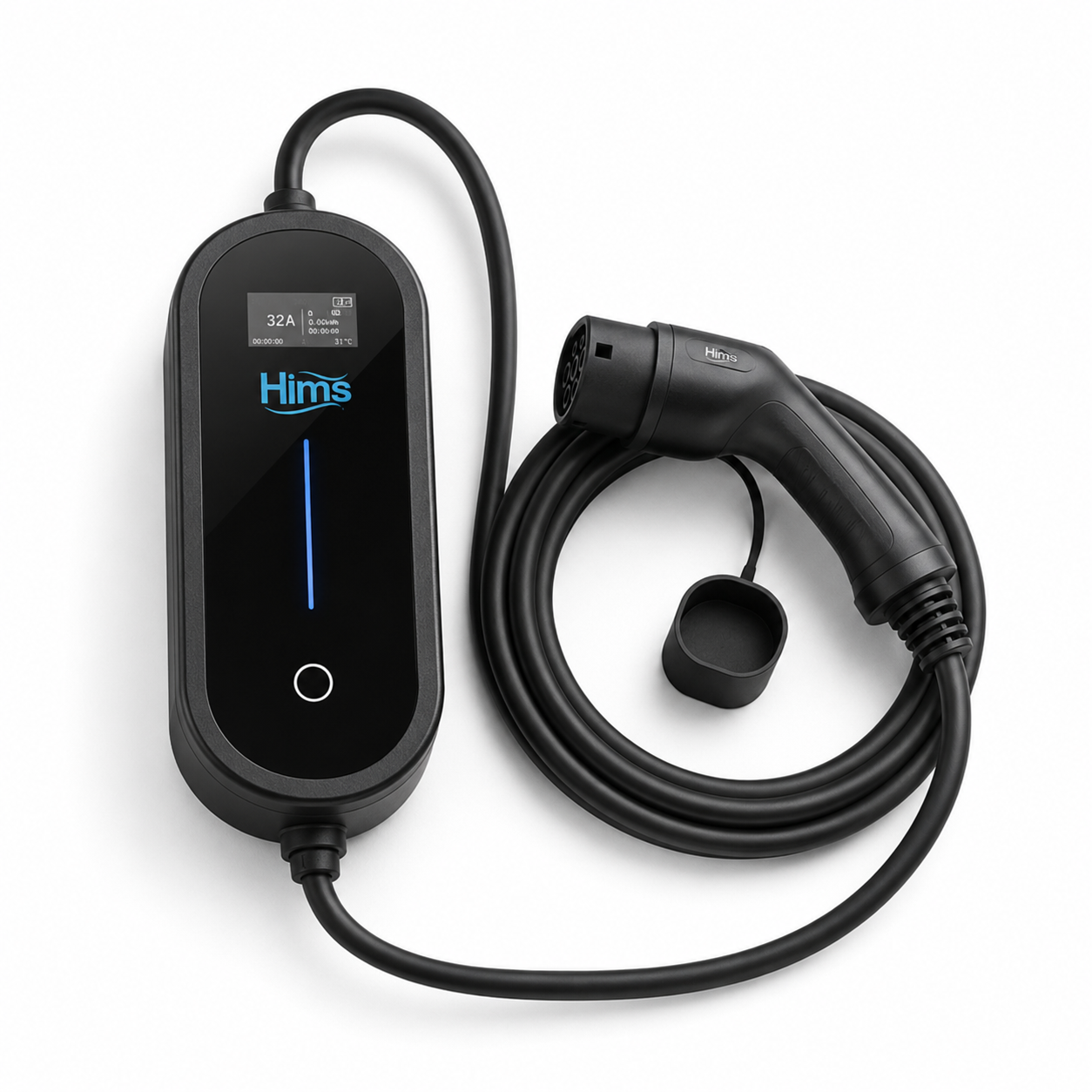 HİMS 7 kW ev tipi taşınabilir elektrikli araç şarj cihazı HCTK-7-PS