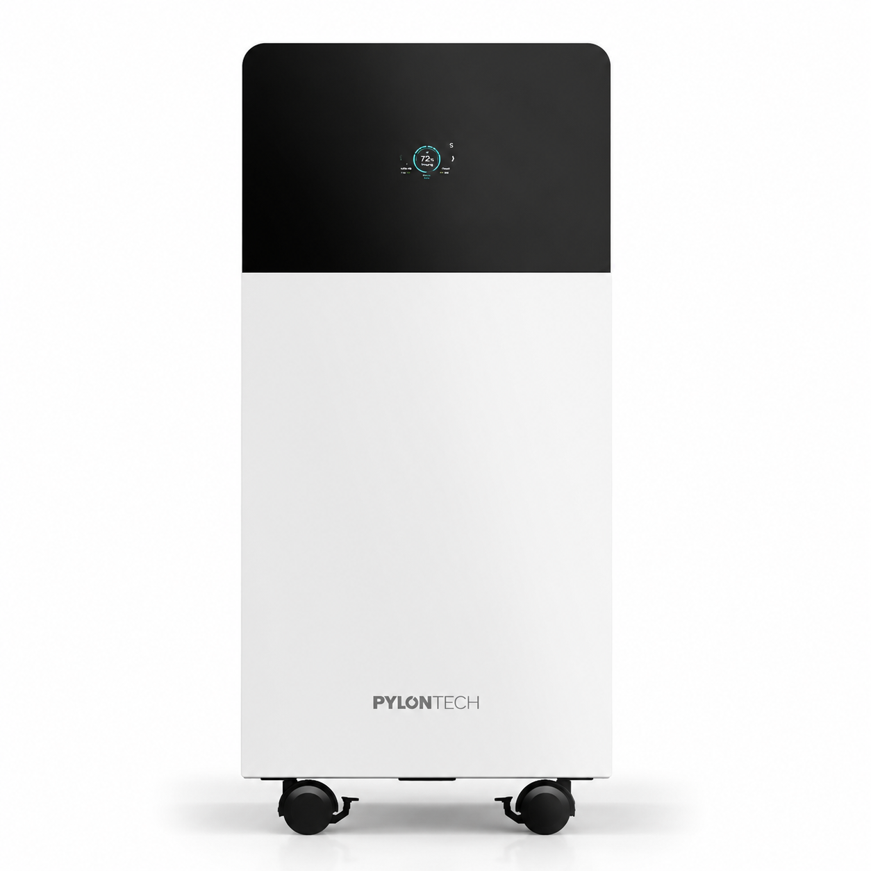 Pylontech Fidus Battery Plus 16.07 kWh LiFePO4 enerji depolama bataryası ön görünümü, hibrit inverter uyumlu lityum akü.