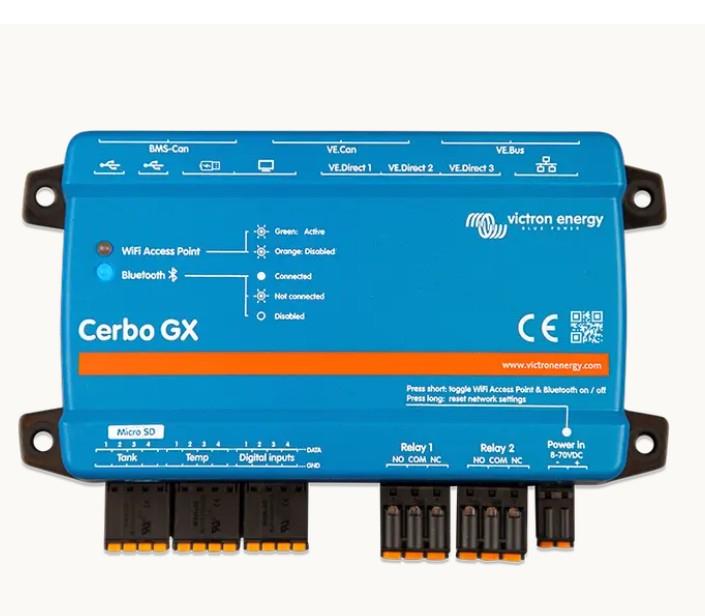 Victron Cerbo GX MK2 akıllı enerji izleme ünitesi ön görünüm