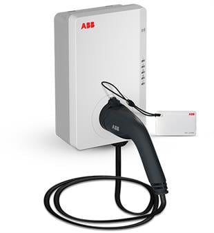 ABB 22kW Terra AC Duvar Tipi Kablolu (5mt) - Tip 2 Soket - RFID özellikli