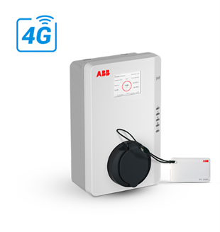 ABB 22kW Terra - Ticari - AC Duvar Tipi - Wallbox Kablosuz  - Ekranlı- RFID özellikli