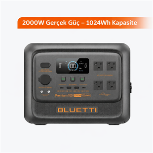 Bluetti Premium 100 V2 1024Wh 2000W taşınabilir güç istasyonu