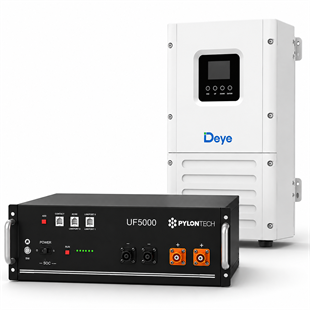 Deye 5 kW off-grid inverter ve 5 kWh LiFePO4 batarya ile enerji paketi