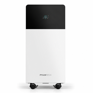 Pylontech Fidus Battery Plus 16.07 kWh LiFePO4 enerji depolama bataryası ön görünümü, hibrit inverter uyumlu lityum akü.