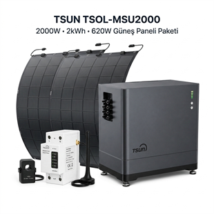 TSUN TSOL-MSU2000 2000W 2kWh bataryalı balkon güneş enerjisi sistemi 620W güneş paneli paketi