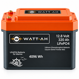 WATT-AH 12.8V 320Ah LiFePO4 Marine Lityum Akü