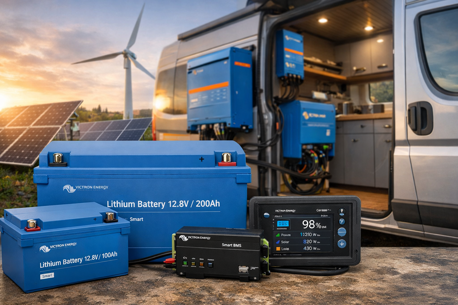 victron lifepo4 lityum batarya güneş enerjisi enerji depolama sistemi