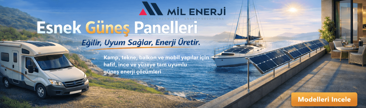 Esnek güneş panelleri – karavan, tekne ve balkon için hafif güneş enerjisi çözümü