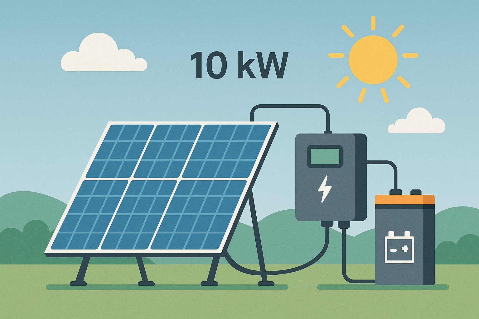 10 KW Güneş Enerji Sistemi