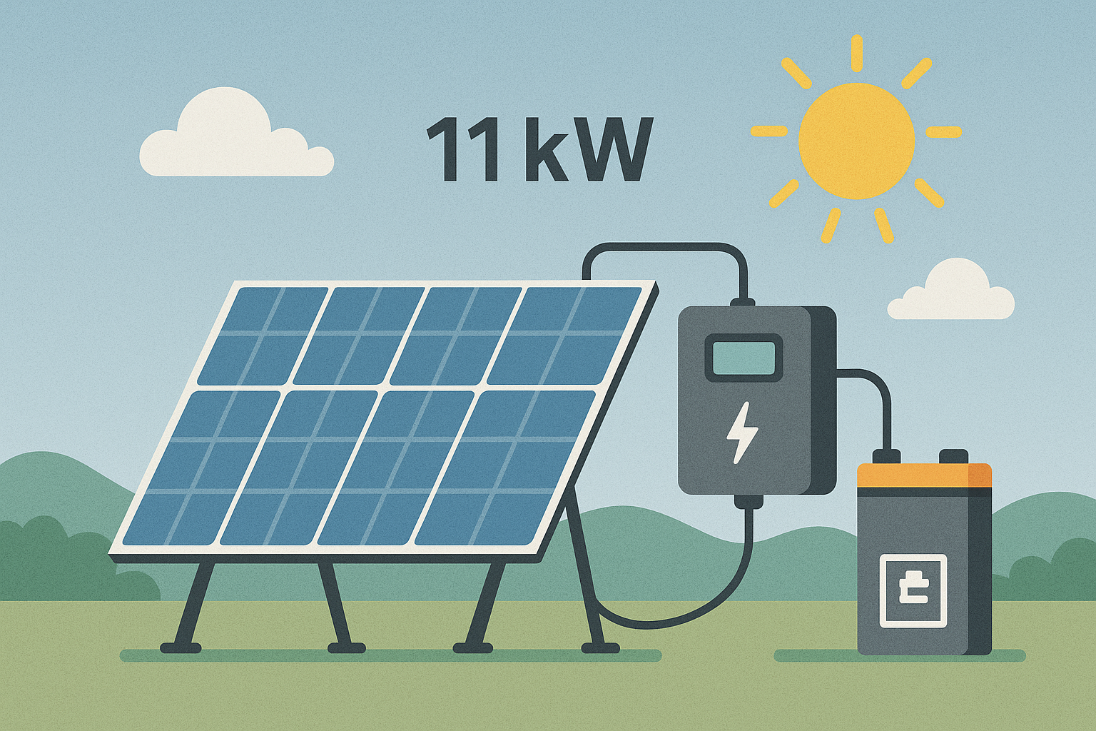 11 KW Güneş Enerji Sistemi