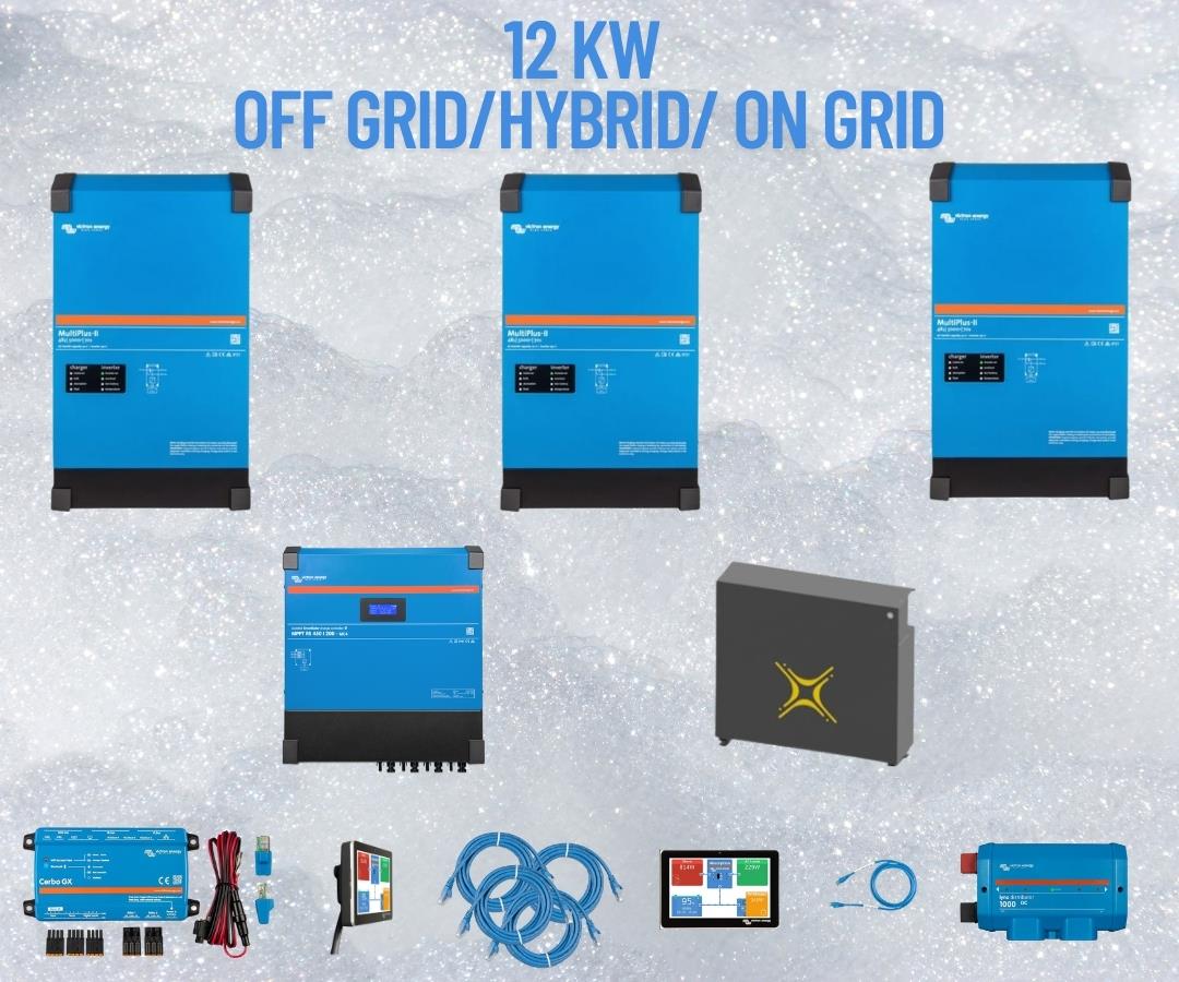 12kW OFF GRID-HİBRİT-ON GRID SOLAR SİSTEM
