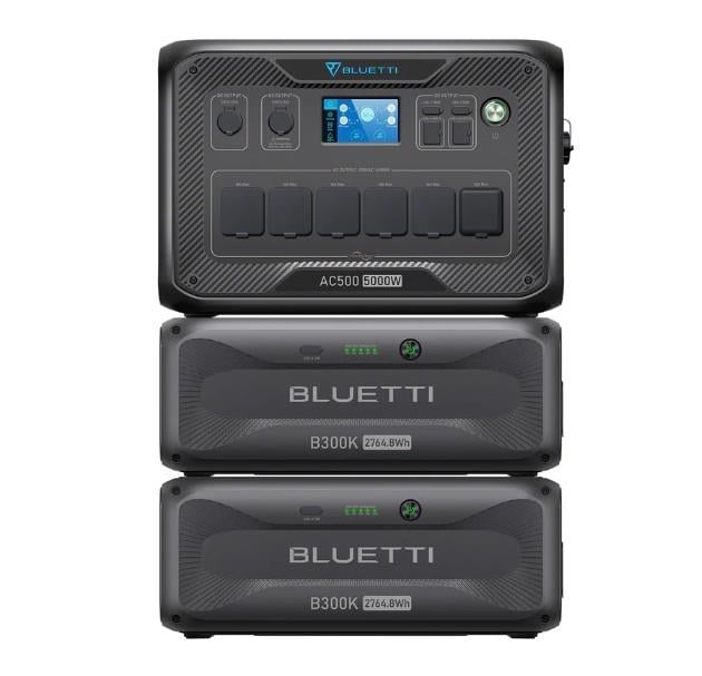 Bluetti AC500 | 2*B300K Taşınabilir Güç Kaynağı 6144Wh Kapasite
