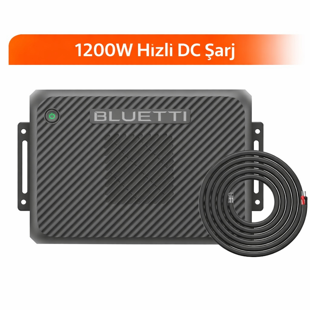Bluetti Charger 2 1200W alternatör ve solar dual DC şarj cihazı