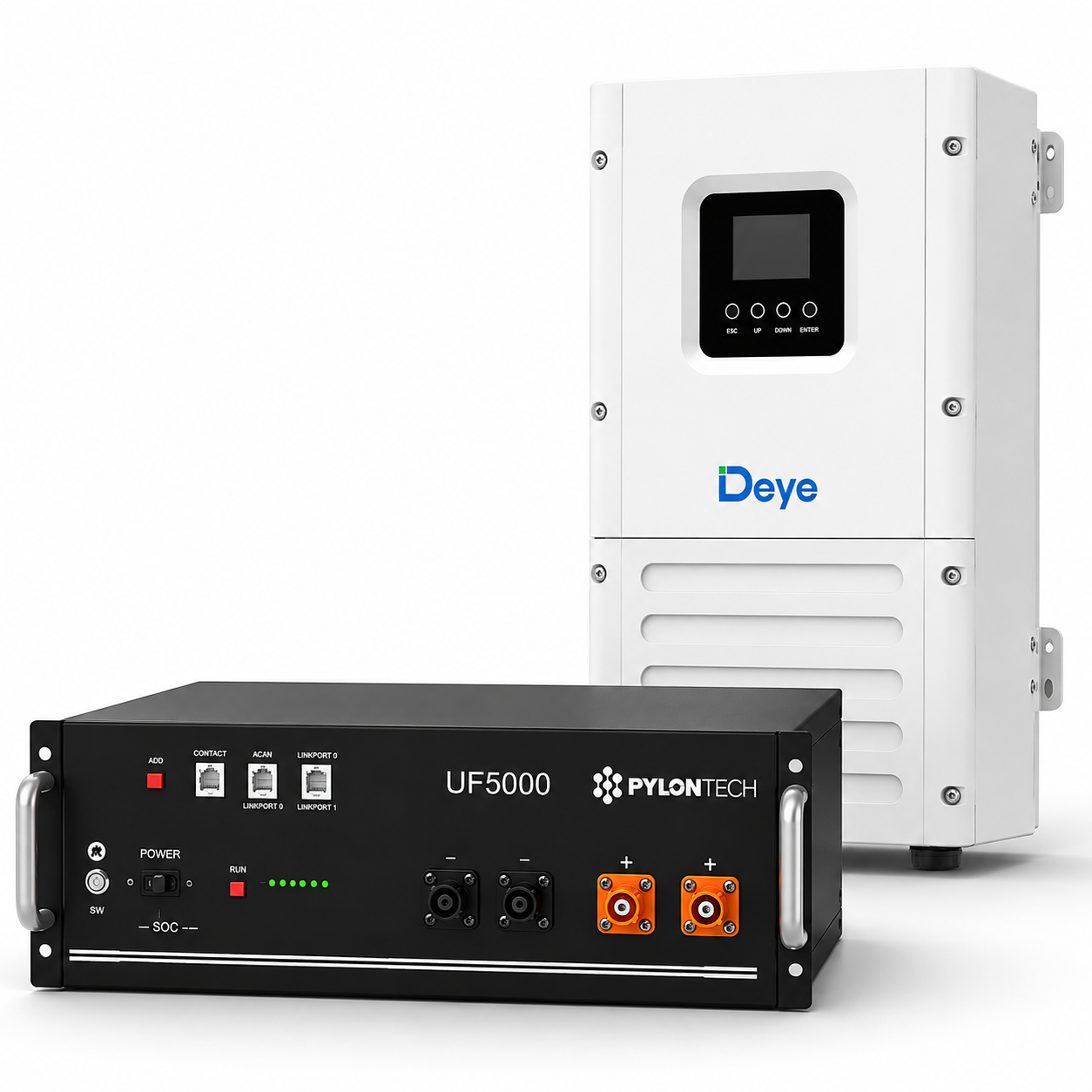 Deye 5 kW off-grid inverter ve 5 kWh LiFePO4 batarya ile enerji paketi