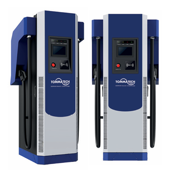 Tommatech araç şarj istasyonu 180 kW DC.