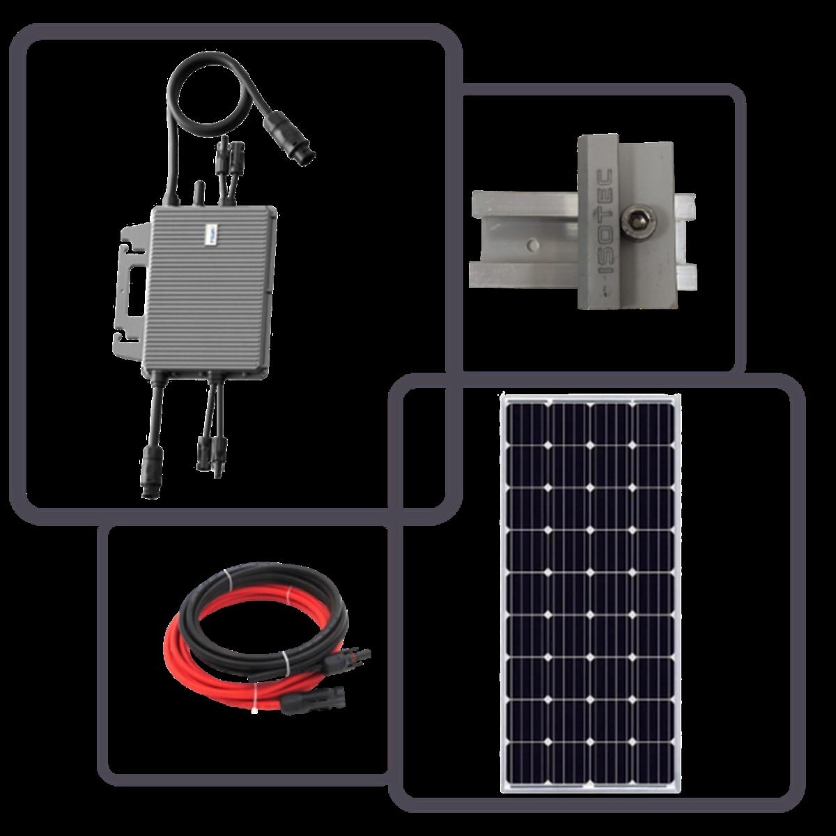 Tsun Mikro Inverter TSOL-M1600W Ve Milenerji 375W HC Güneş Paneli