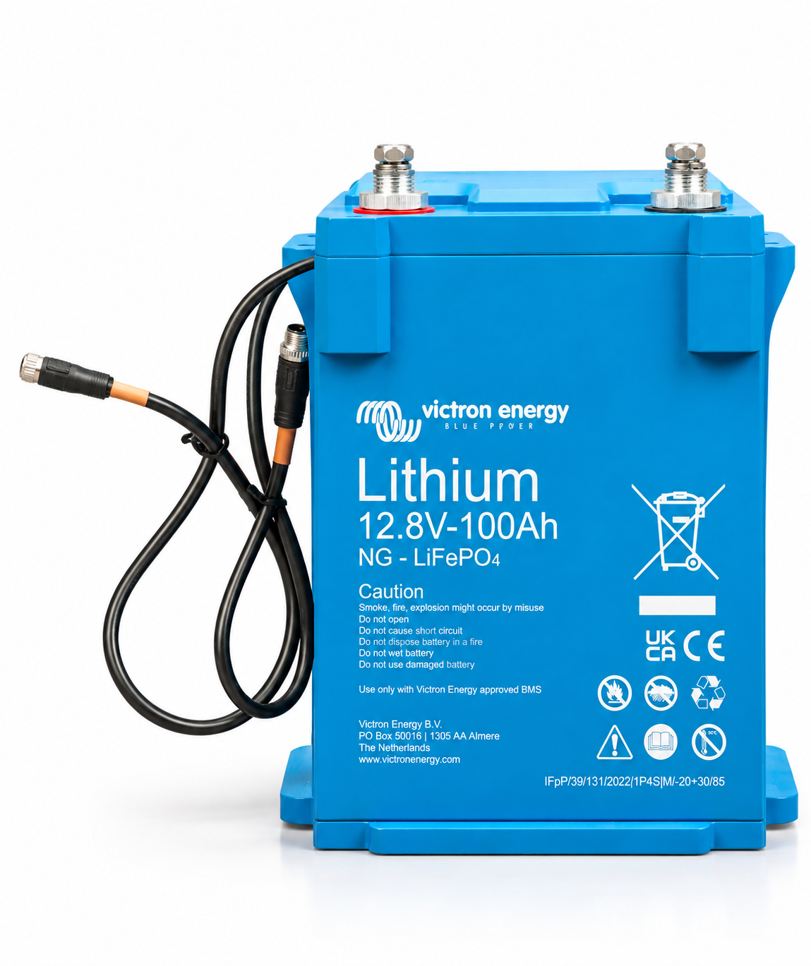 Victron Energy LiFePO4 12,8V 100Ah NG akü ön açı