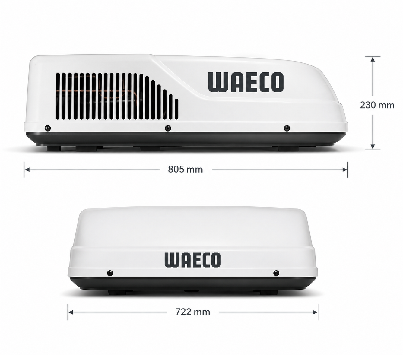 WAECO WAC2600I 2600 W inverter karavan tavan kliması perspektif görünümü