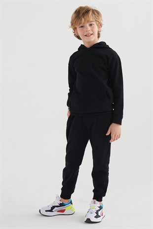 Unisex Oversize Black Sweatshirt