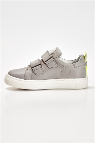 Unisex Kids Grey Sneakers