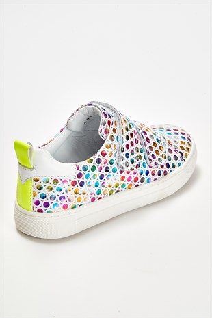 Girls Multi Color Sneakers