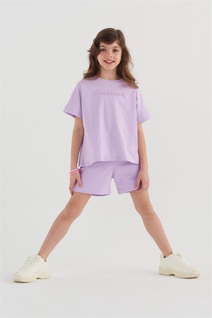 Girls Lilac Shorts