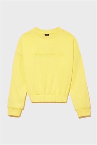 Girls Yellow Sweatshirt