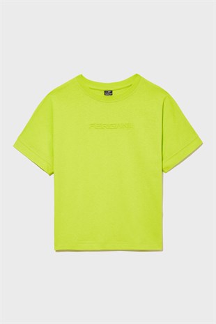 Green Cotton Girl T-shirt