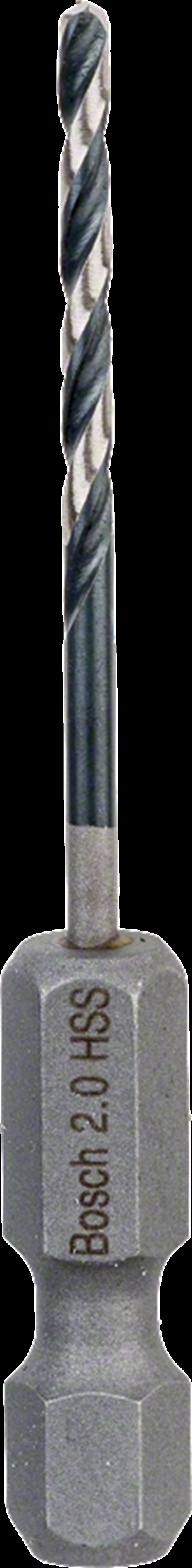 Bosch - Altıgen Şaftlı - Impact Control - HSS Metal Matkap Ucu 2,0*60mm
