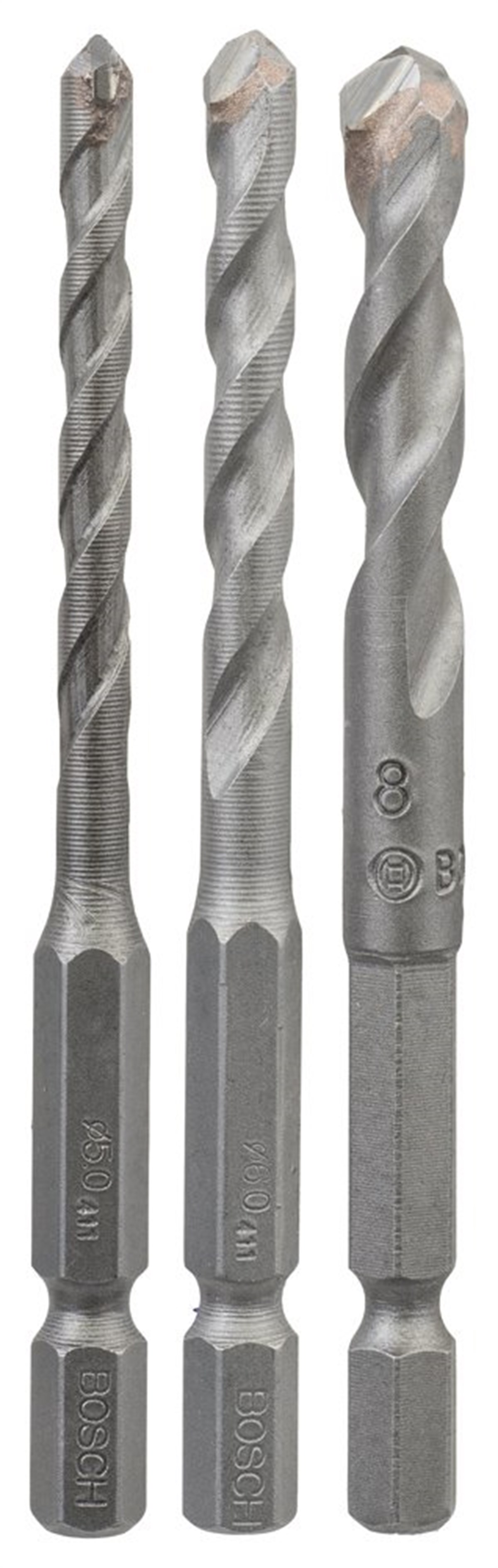 Bosch - Altıgen Şaftlı, HEX-9 Serisi Seramik için Matkap Ucu 3lü Set 5-6-8 mm