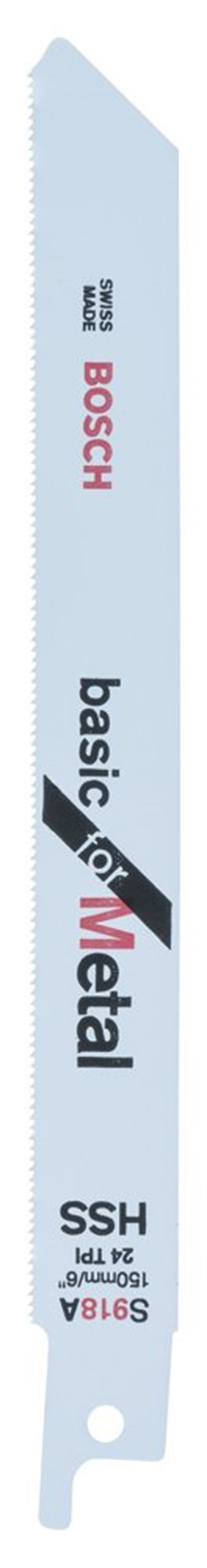 Bosch - Basic Serisi Metal için Panter Testere Bıçağı S 918 AF - 2li