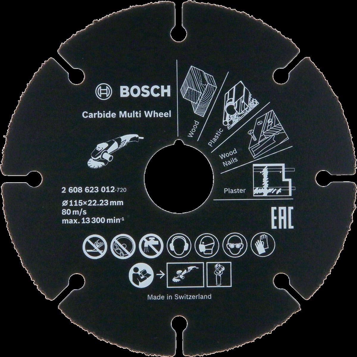 Bosch - Carbide Multi Wheel 115 mm (Çok Amaçlı Kesici)