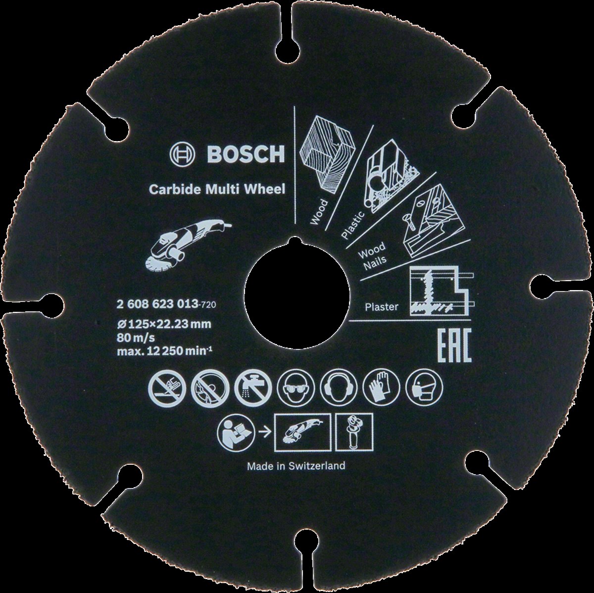 Bosch - Carbide Multi Wheel 125 mm (Çok Amaçlı Kesici)