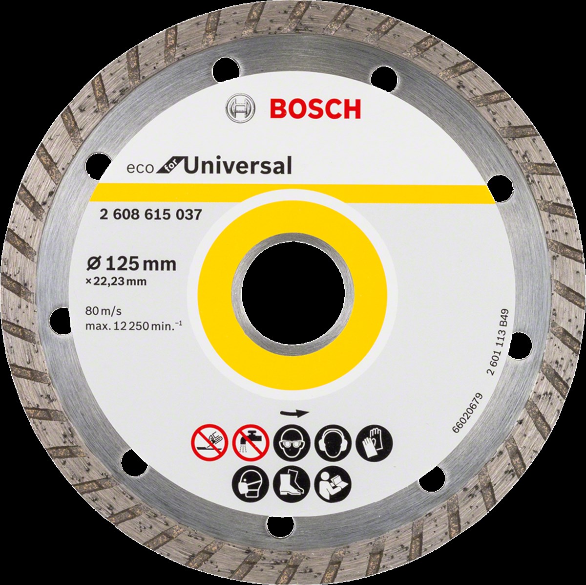 Bosch - Ekonomik Seri Genel Yapı Malzemeleri İçin Elmas Kesme Diski 125 mm Turbo