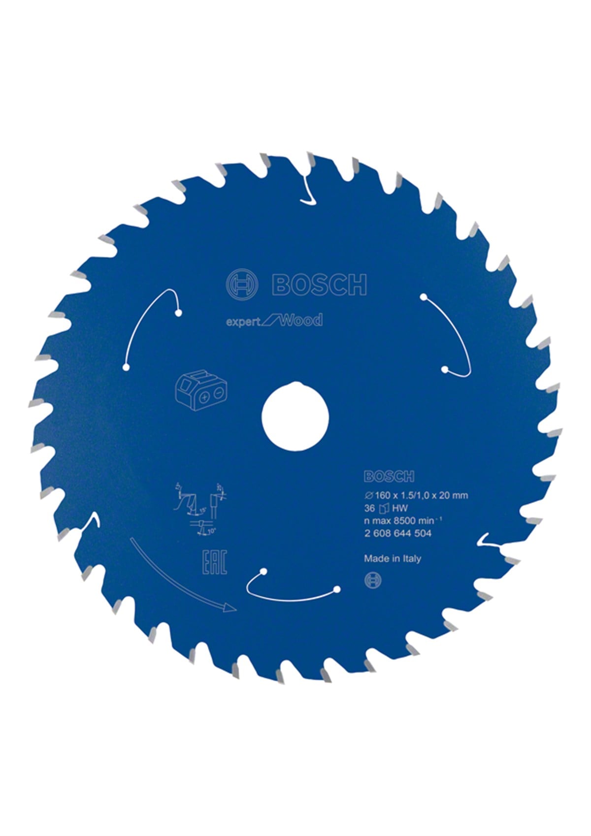 Bosch - Expert for Serisi Ahşap için Akülü Daire Testere Bıçağı 160*20 mm 36 Diş