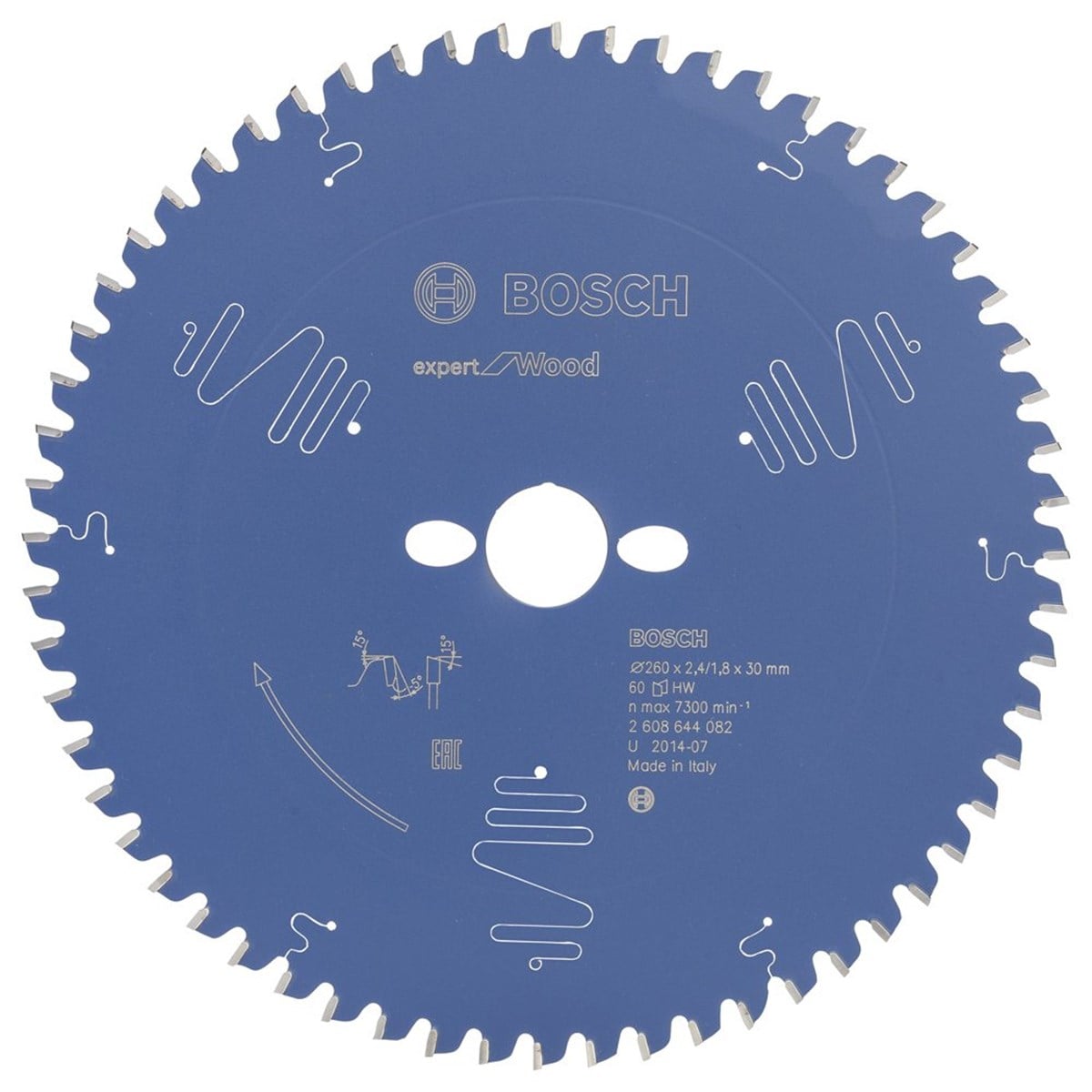 Bosch - Expert Serisi Ahşap için Daire Testere Bıçağı 260*30 mm 60 Diş