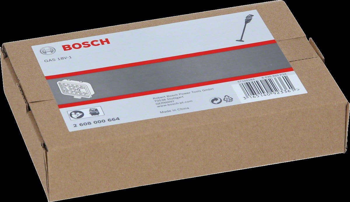 Bosch - Elektrikli Süpürgeler İçin Filtre (GAS18V-1 için uygun)