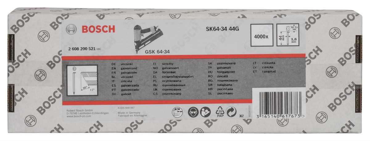 Bosch - GSK 64/34  44 mm 4000li Cinko