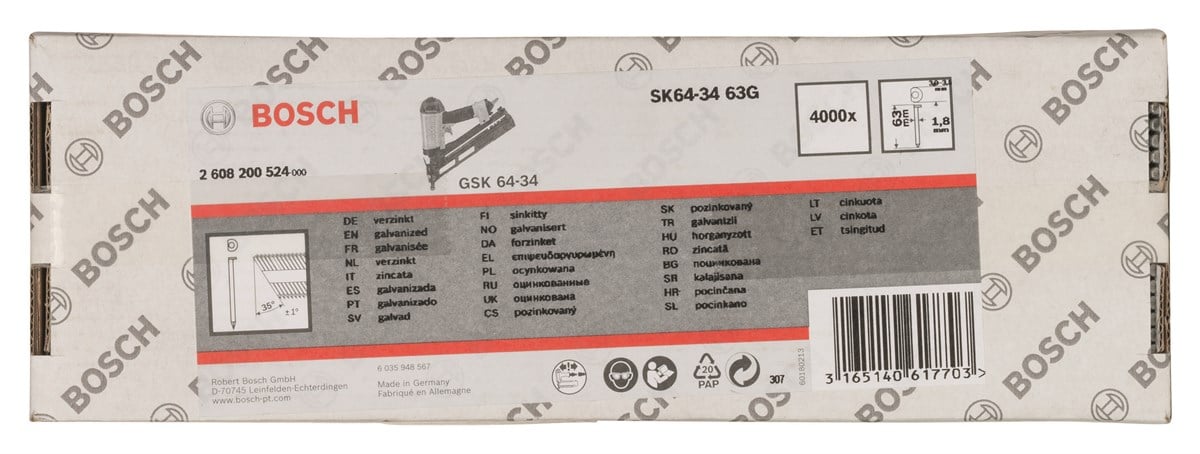 Bosch - GSK 64/34  63 mm 4000li Cinko