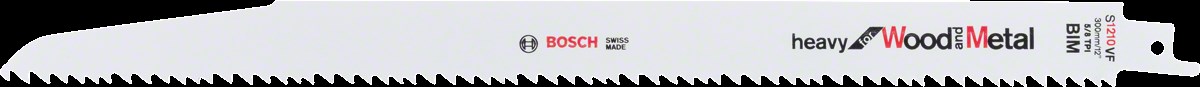 Bosch - Heavy Serisi Ahşap Ve Metal için Panter Testere Bıçağı S 1210 VF - 5li
