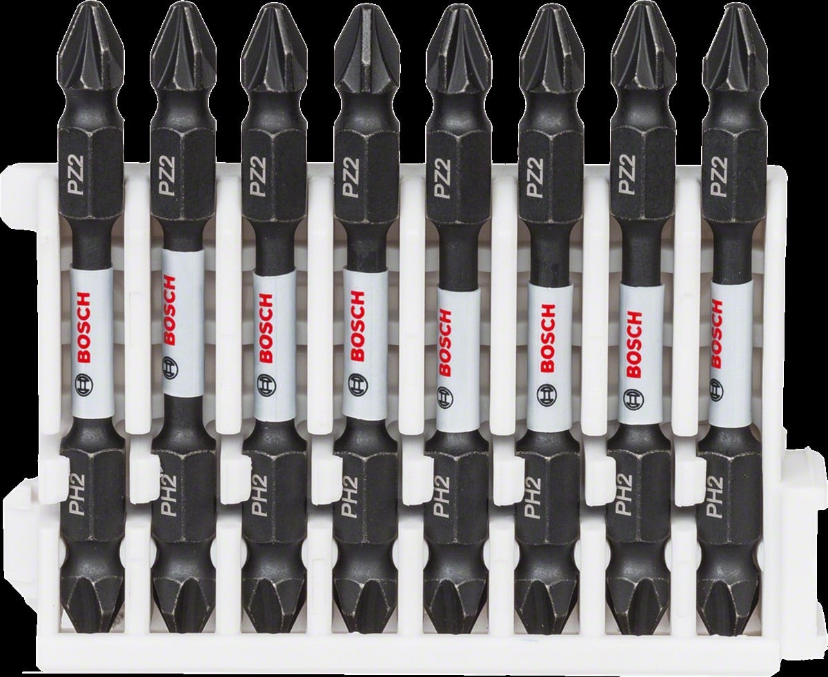 Bosch - Impact Control Serisi Çift Taraflı Vidalama Ucu 8li PH2/PZ2 *65mm