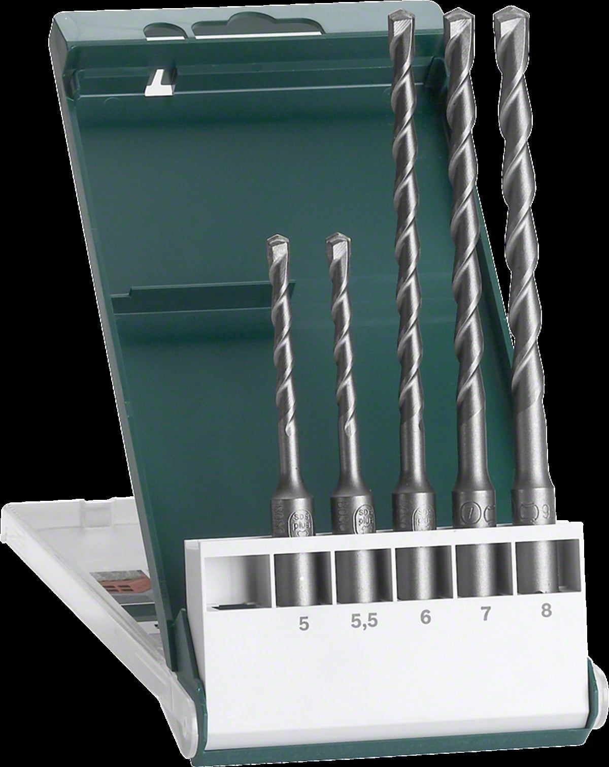 Bosch - SDS Plus Kırıcı Delici Matkap Ucu Seti 5 Parça (5,5,5 x 110, 6,7,8 x 160 mm)