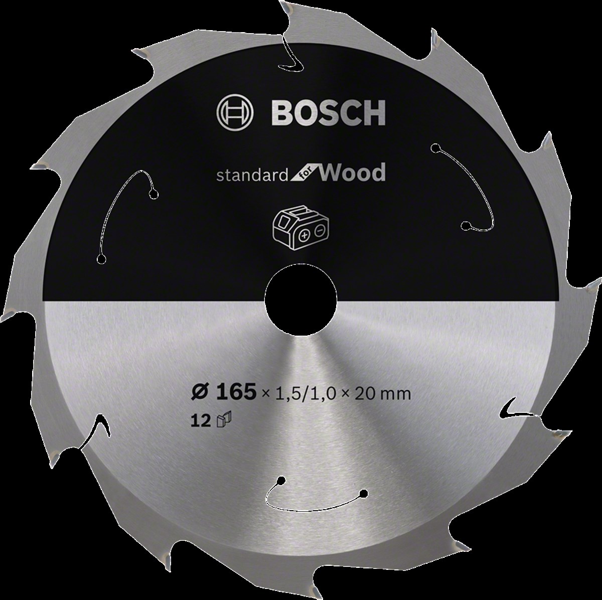 Bosch - Standard for Serisi Ahşap için Akülü Daire Testere Bıçağı 165*20 mm 12 Diş