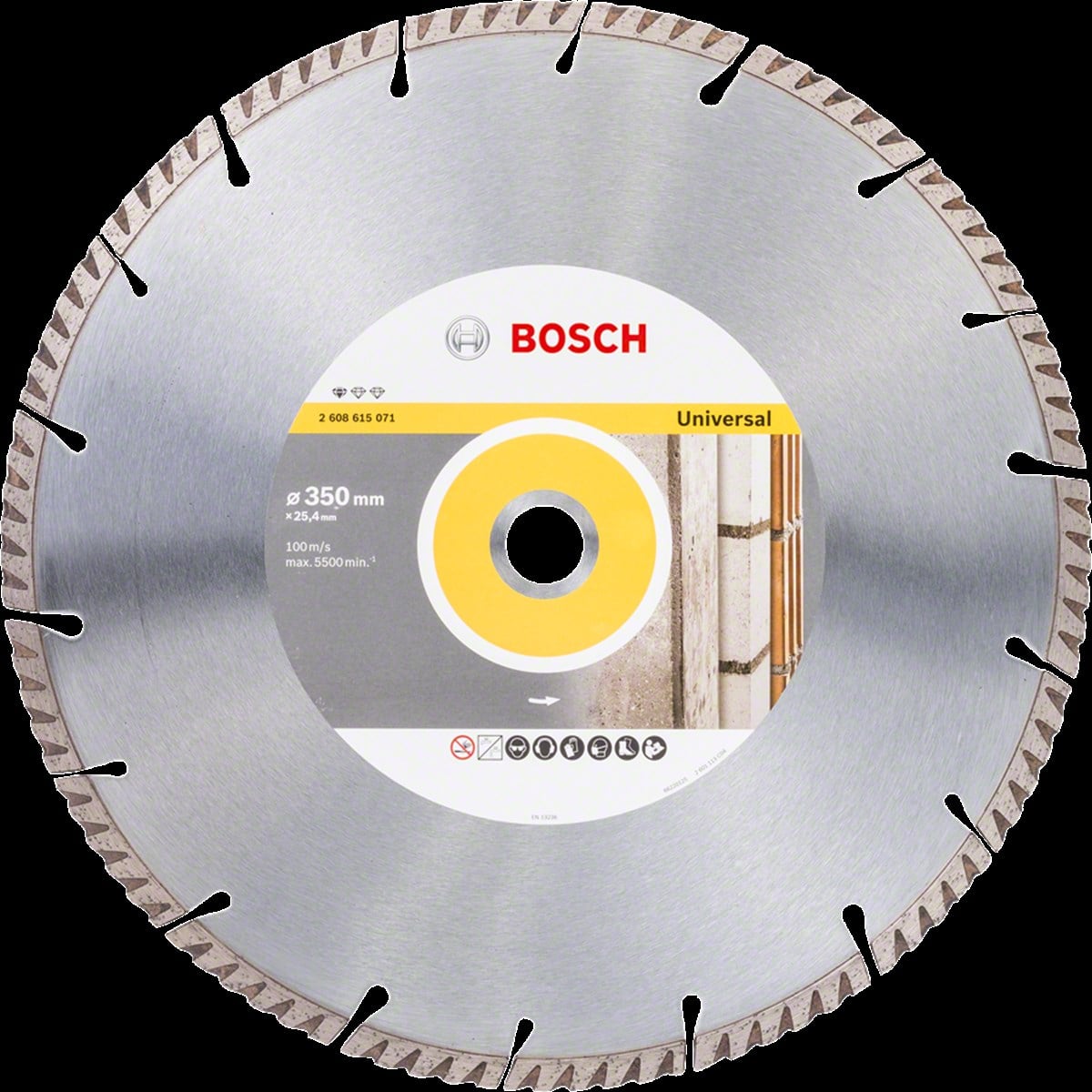 Bosch - Standard Seri Genel Yapı Malzemeleri ve Metal İçin Elmas Kesme Diski 350*25,4 mm