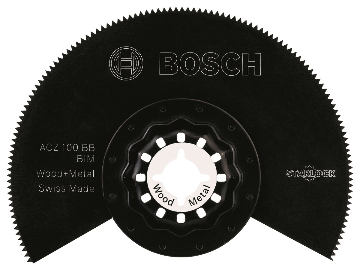 Bosch - Starlock - ACZ 100 BB - BIM Ahşap ve Metal İçin Segman Testere Bıçağı, Bombeli 10lu